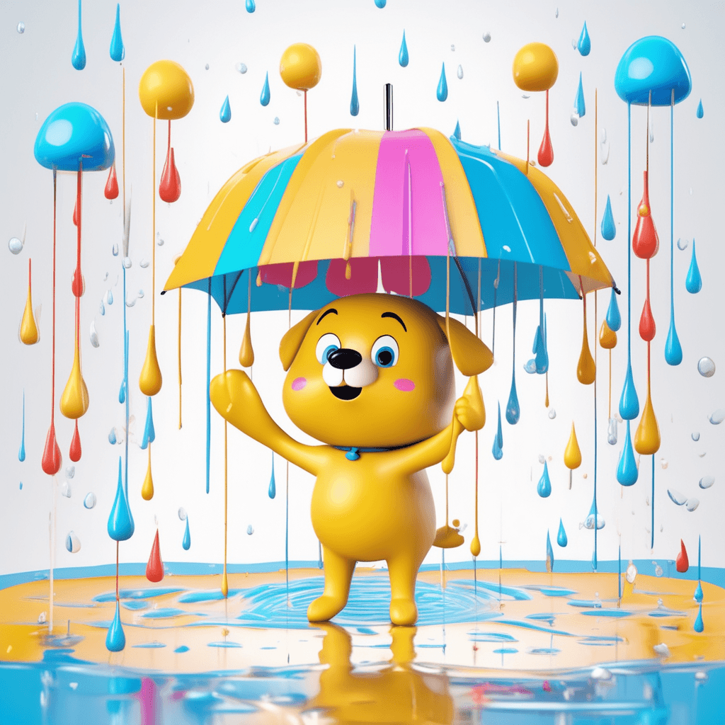 a heavy fall of rain