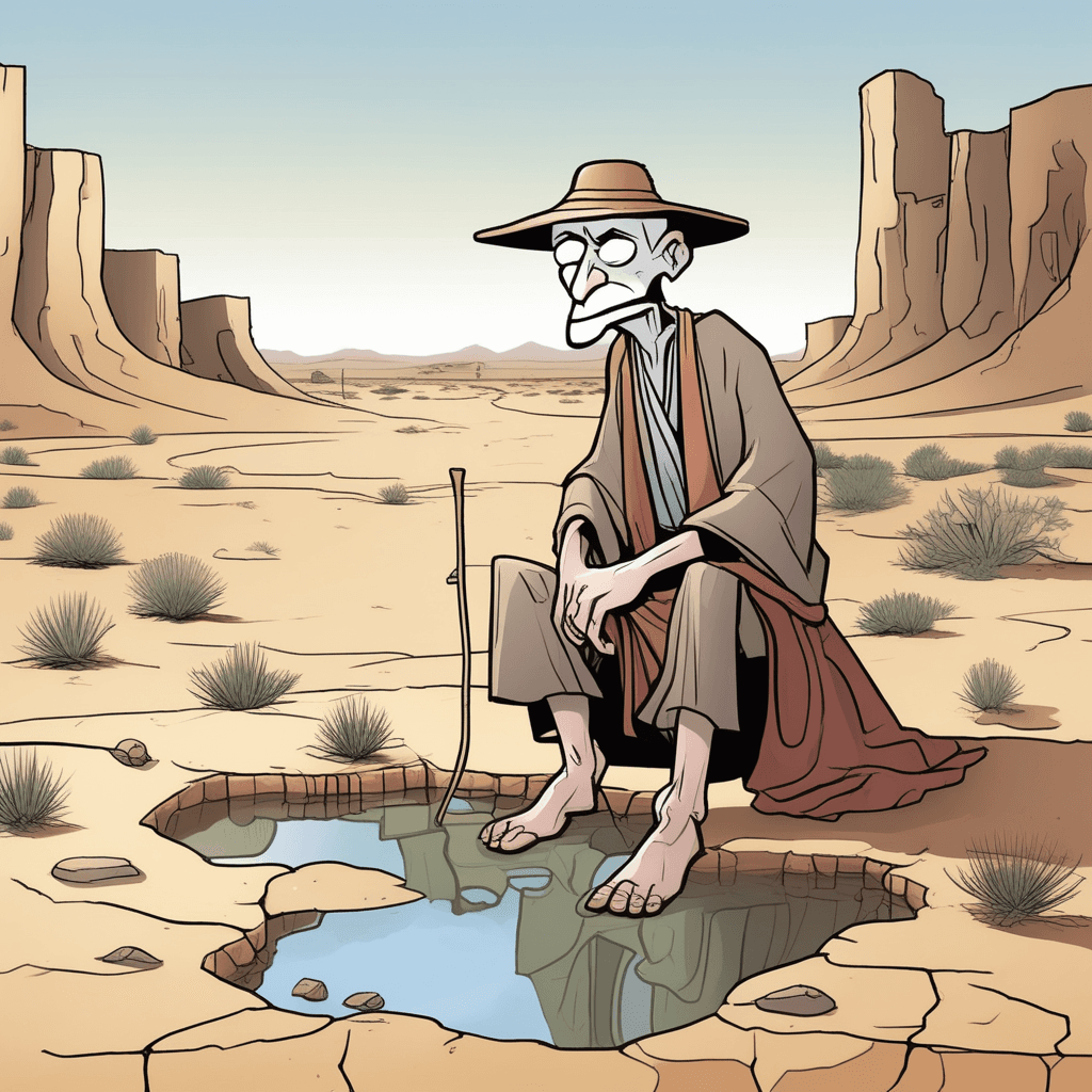 In the dryness, shyness conceals slyness!