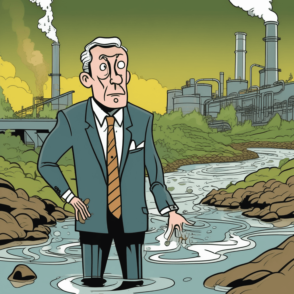 The affluent speaks fluent lies while effluent flows