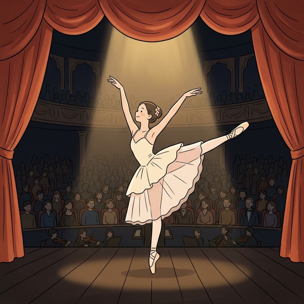 The ballerina performed an elegant dance that captivated the entire audience.
