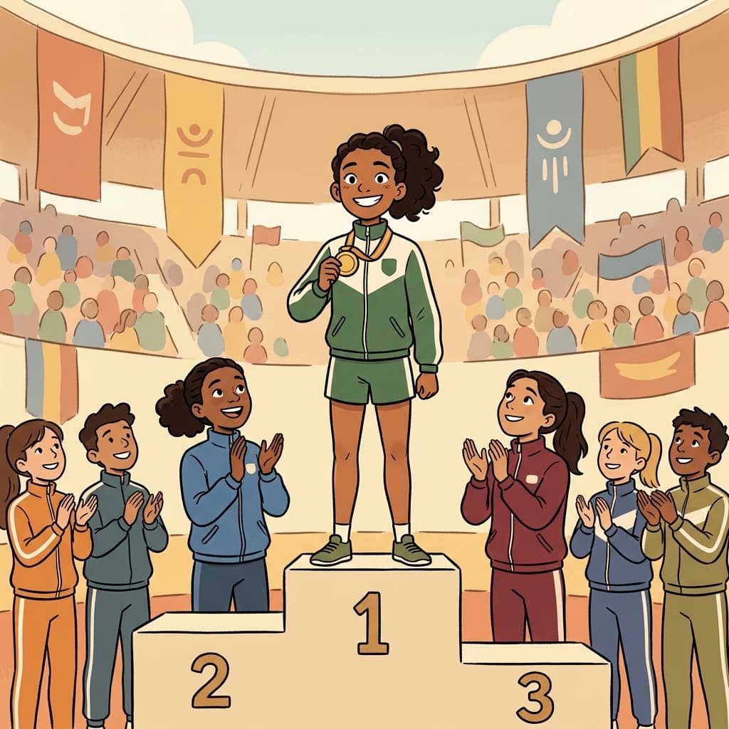 She trained for years to become an elite athlete.