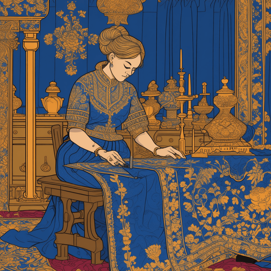 Embroider the border according to the order!