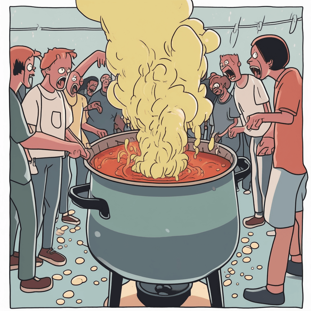Em broils everyone in drama soup - embroiling them in conflict!
