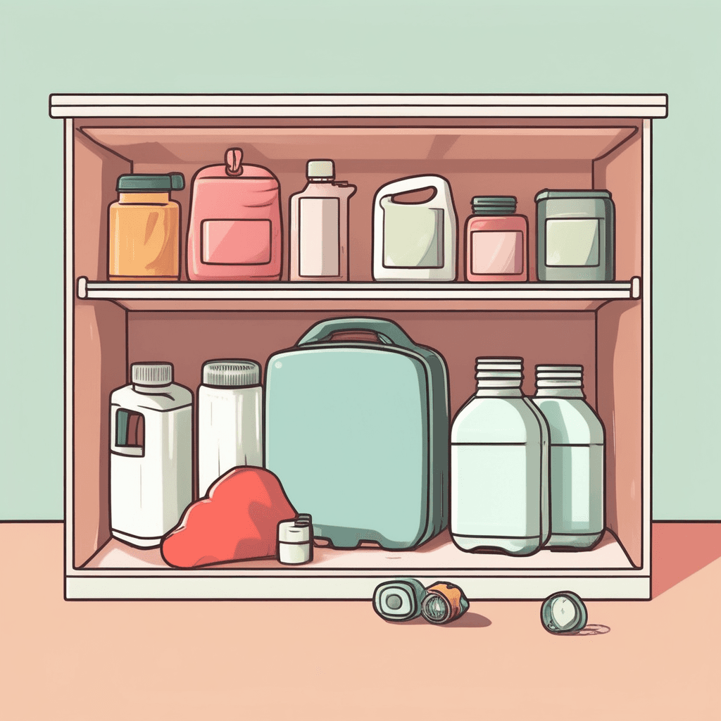 essential items stored in advance for use during unexpected urgent situations or disasters