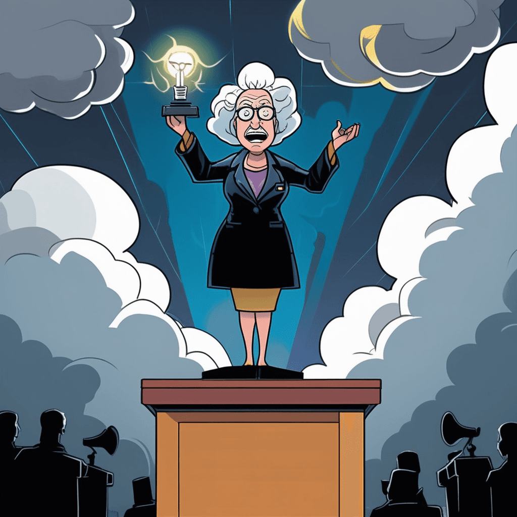 An eminent figure stands prominent, as change feels imminent