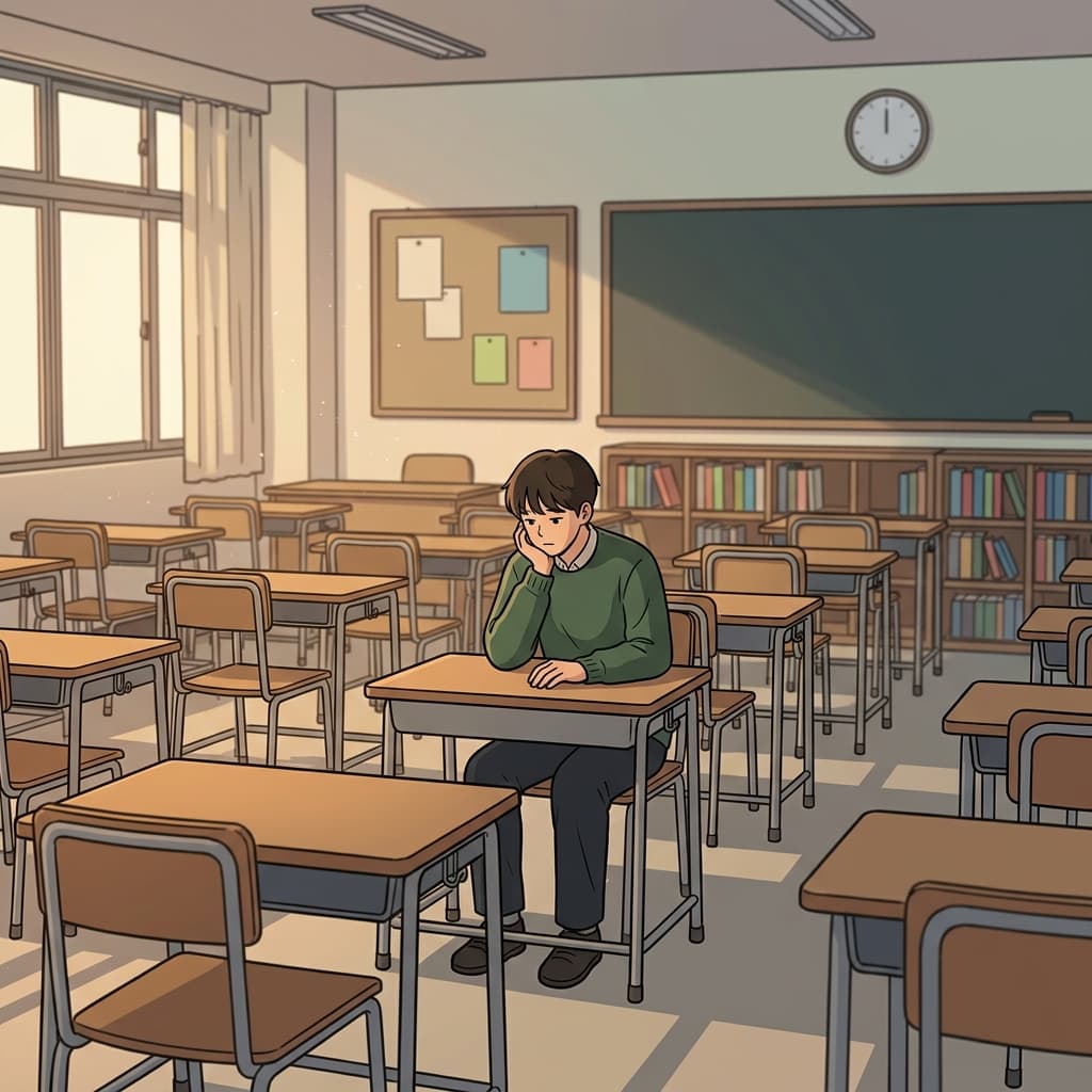 The room's emptiness felt endless as loneliness quietly surrounded everything.