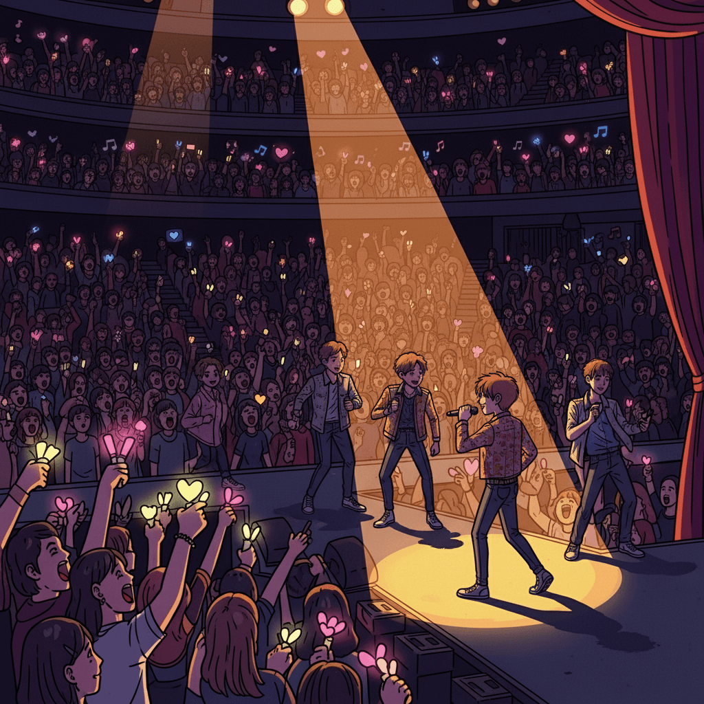 "The crowd screams 'Encore!' — they adore the stage, begging for more."