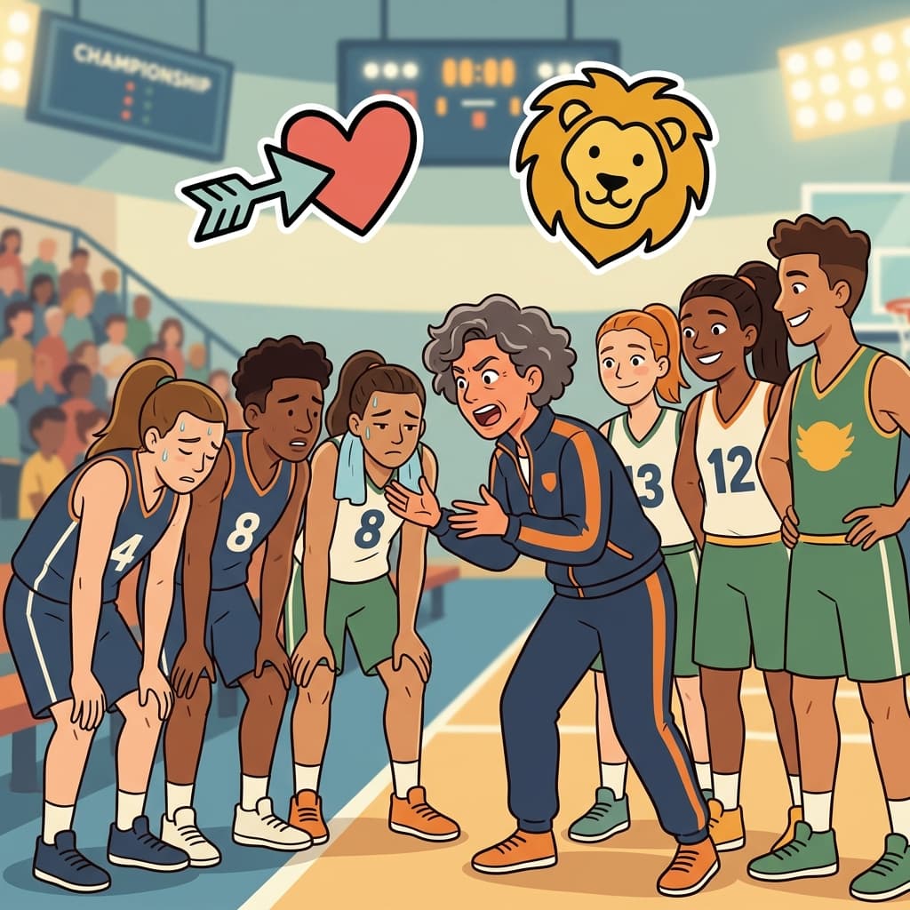 The coach's encouragement lifted the team's spirits. (GIVE COURAGE + BUILD CONFIDENCE = ENCOURAGEMENT)