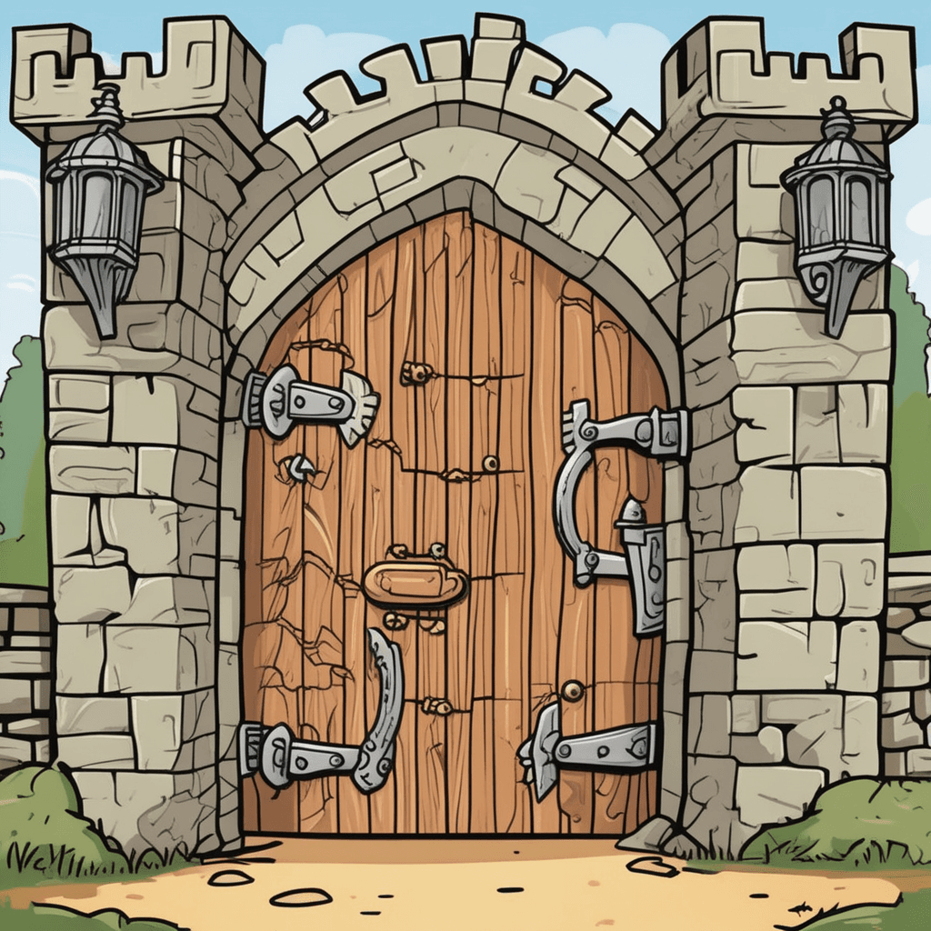 The century-old sentry guards every entry!