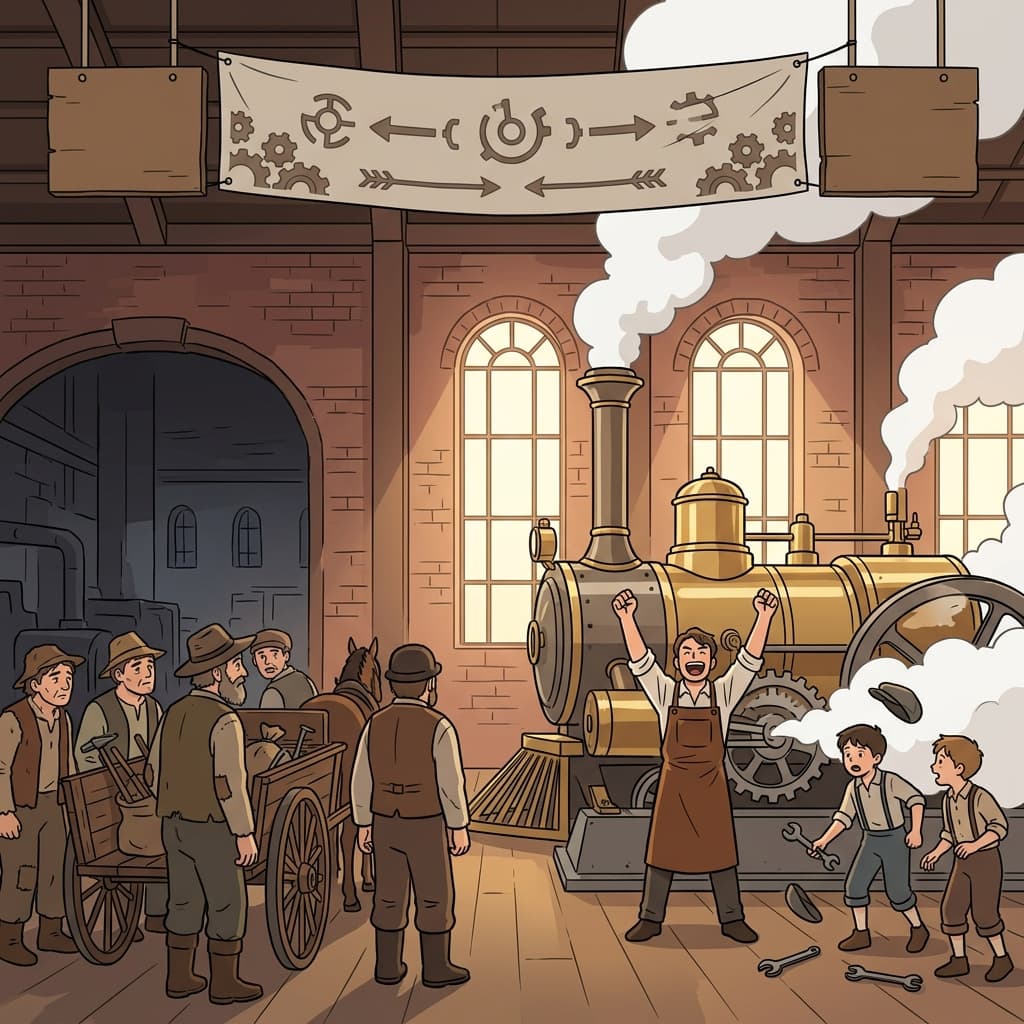 The invention of the steam engine marked a new epoch in human history.
