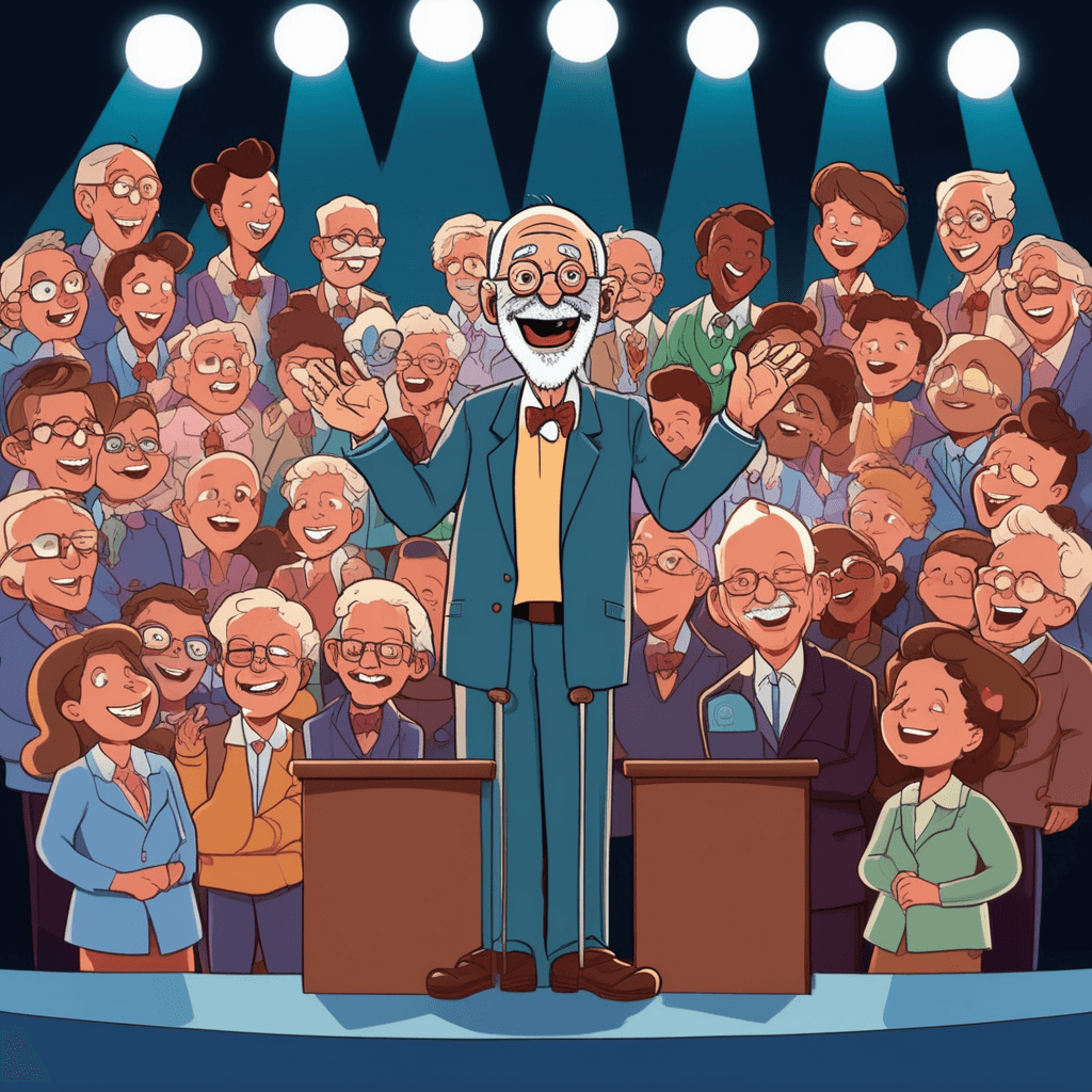 The esteemed professor beamed, having helped so many who dreamed!