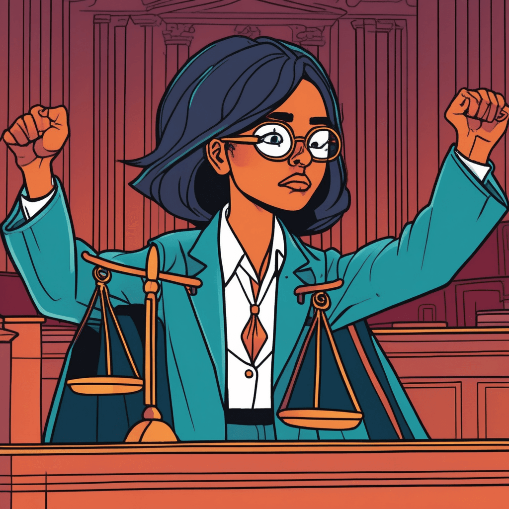 Her excitement grows stronger with each indictment!