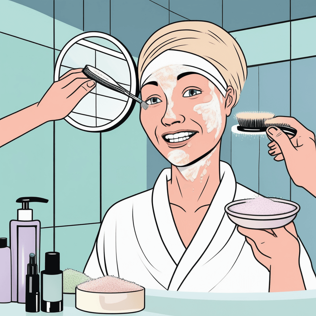 Exfoliate with care, appreciate the glow we facilitate!