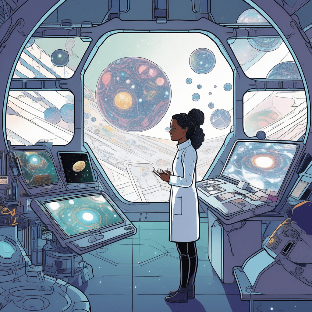 Exploration begins at the station, sparking cosmic creation!