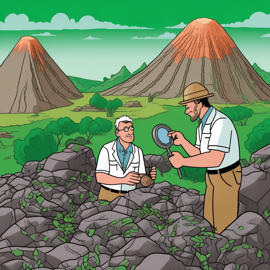Following instinct to read distinct layers of the extinct volcano!