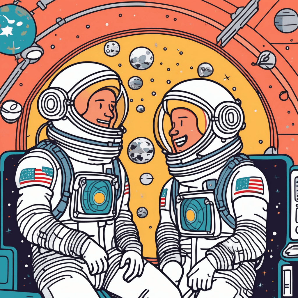 After the long race through space, finally meeting face-to-face!