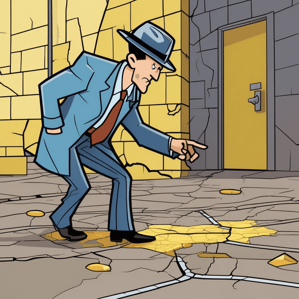 Every crack reveals a fact, following the track!