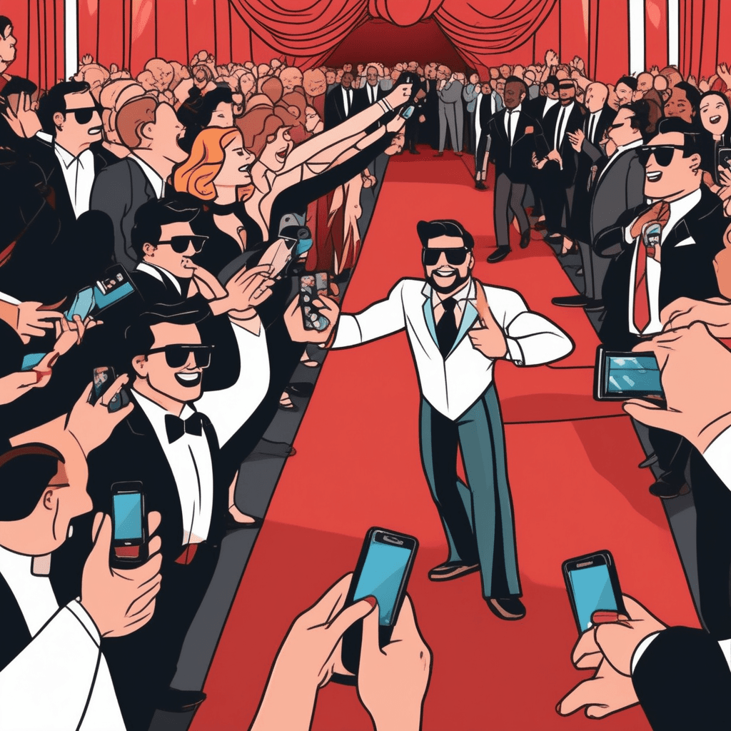 Celebrity enjoying worldwide fame and recognition