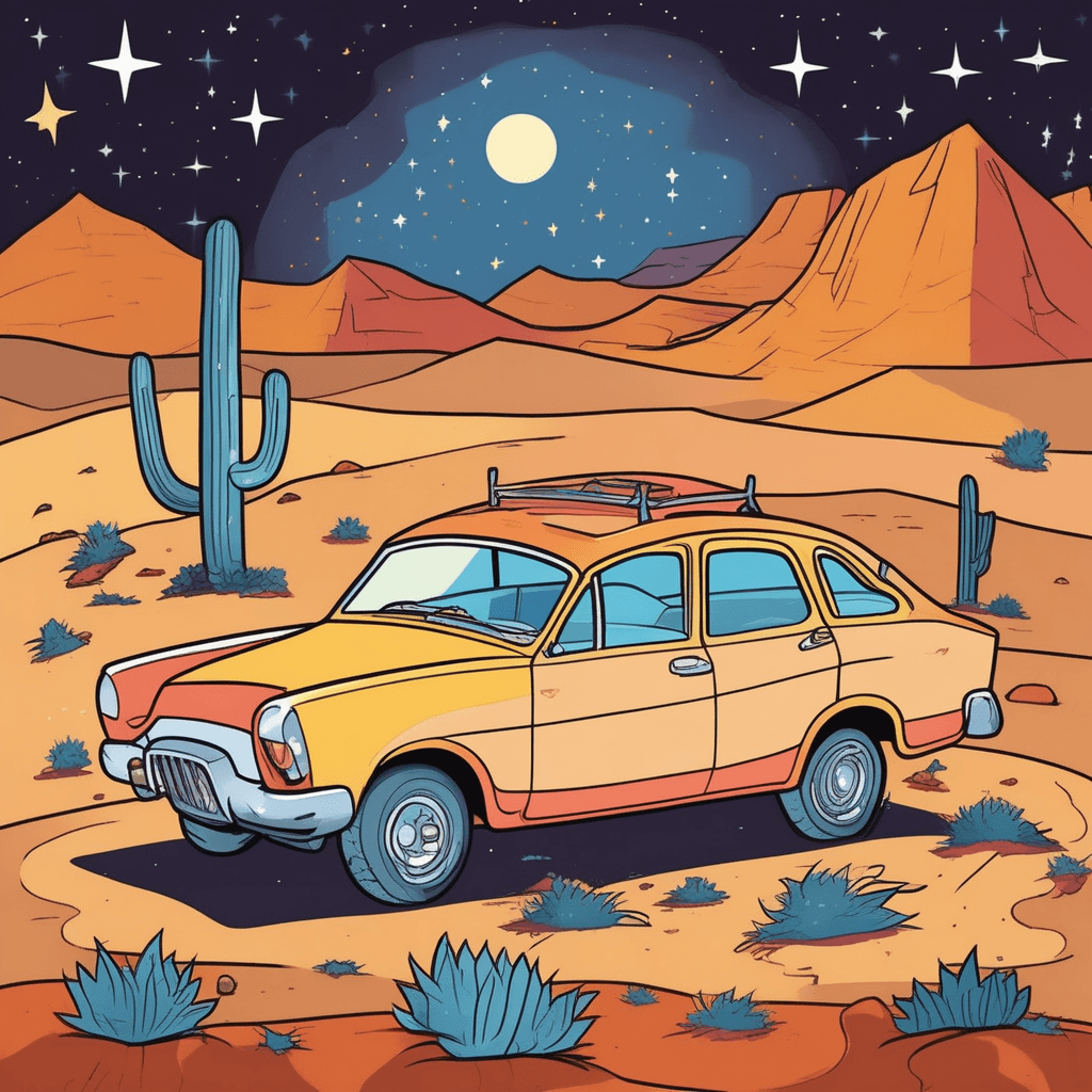 This broken car is far from being a star!