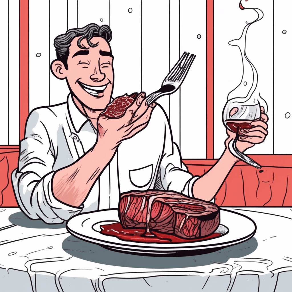 Meat full of fat