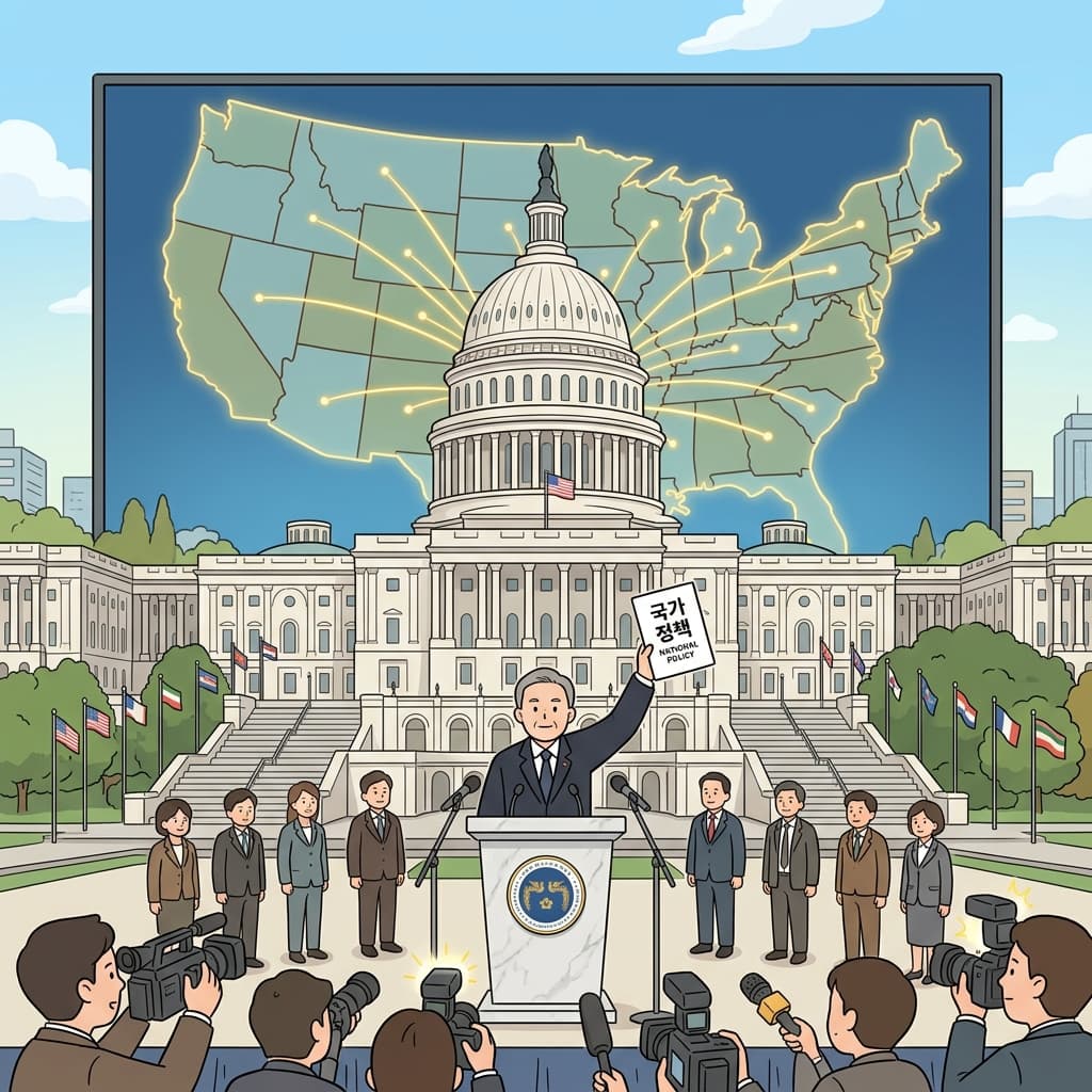The federal government announces a new nationwide policy from the capital.