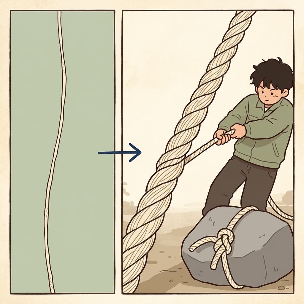 Every fiber of it holds — because strength is built from the smallest threads up.
