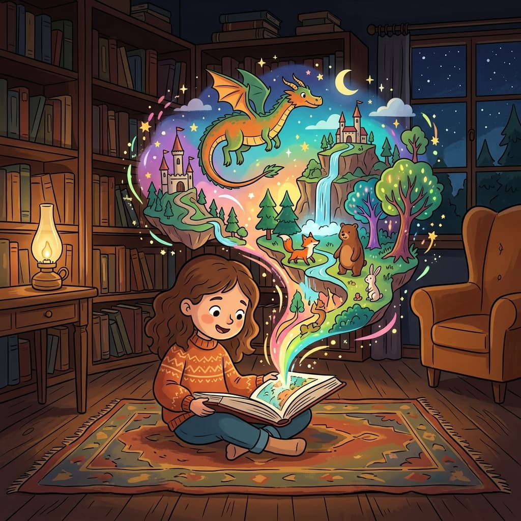 The novel told a fictional story set in a magical kingdom.