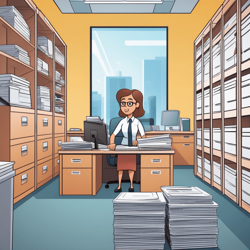an office worker carefully slides open a metal compartment filled with organized folders and papers. She reaches in to retrieve a specific document from among the neatly arranged files. The sliding compartment extends fully outward, revealing multiple sections of categorized paperwork inside. As she pulls out the needed document, other folders remain perfectly organized in their designated spots. A colleague nearby watches approvingly as the efficient storage system works exactly as intended. a sliding compartment in a filing cabinet used for storing documents and papers