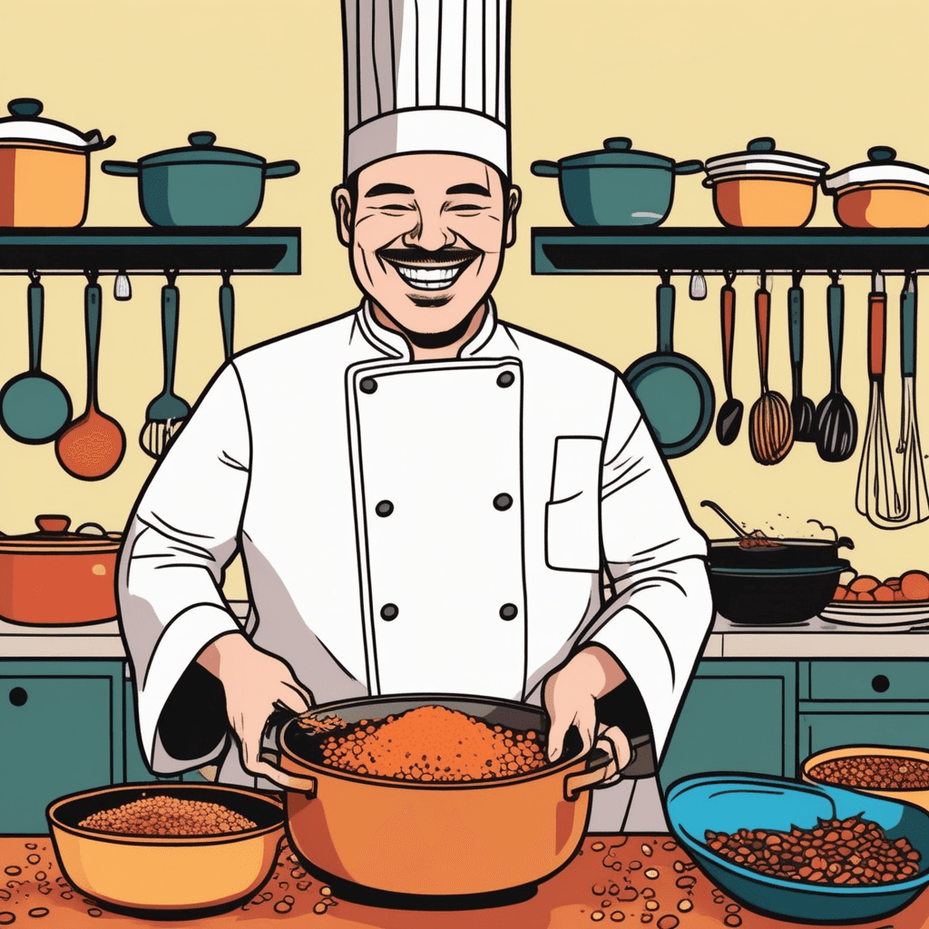 The kitchen filled with spices left the skilled chef absolutely thrilled!