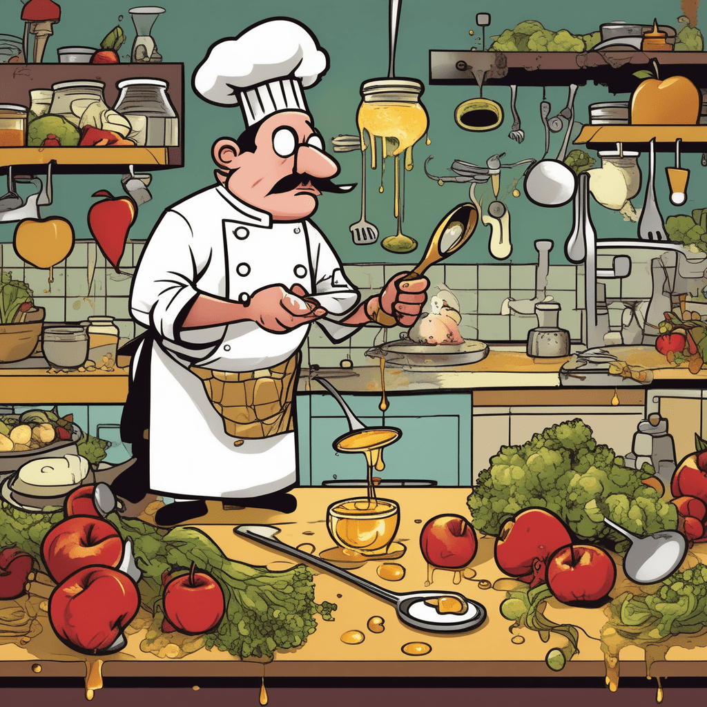 The finicky chef stays picky, even when things get sticky!