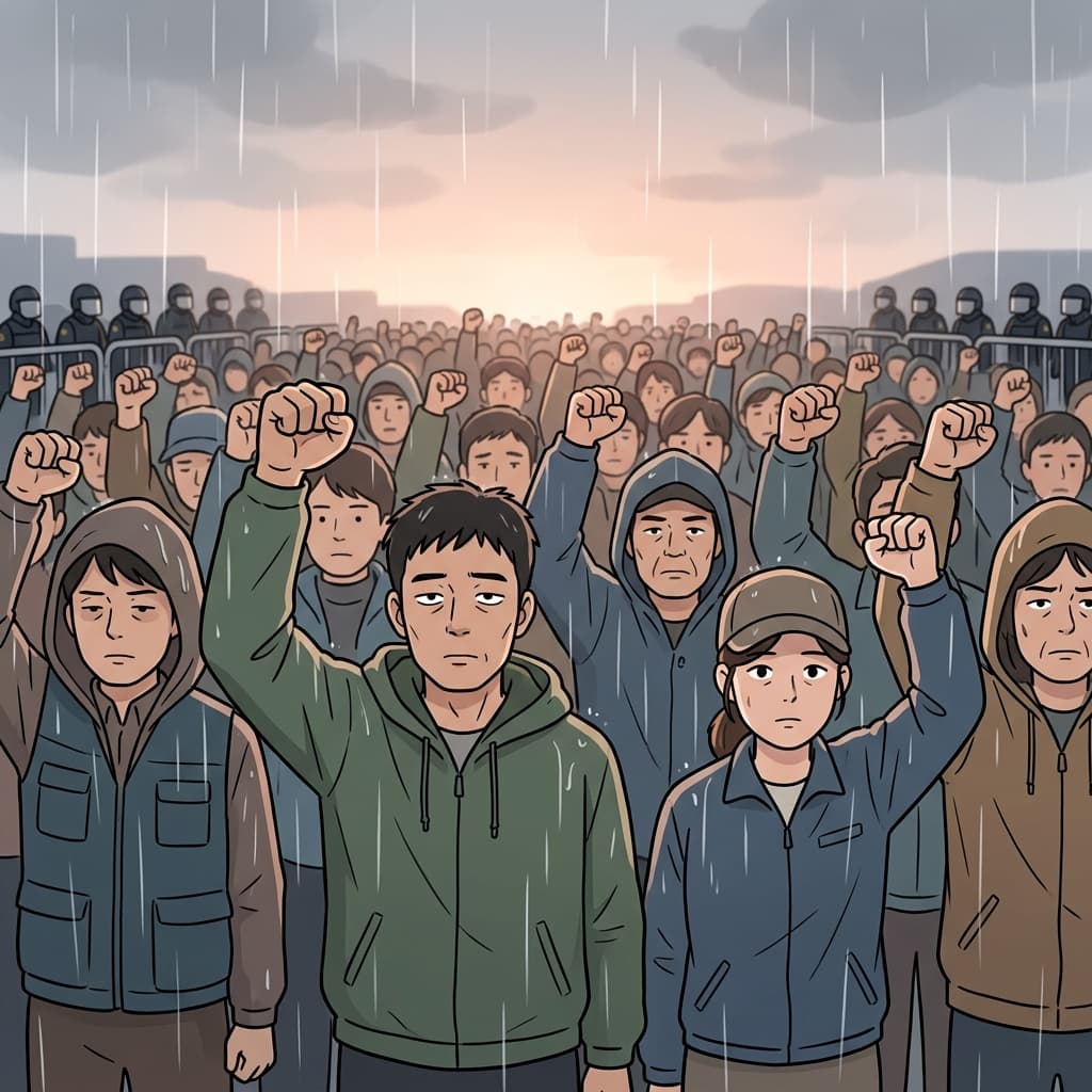 They raised their fists to resist oppression and persist through the struggle together.