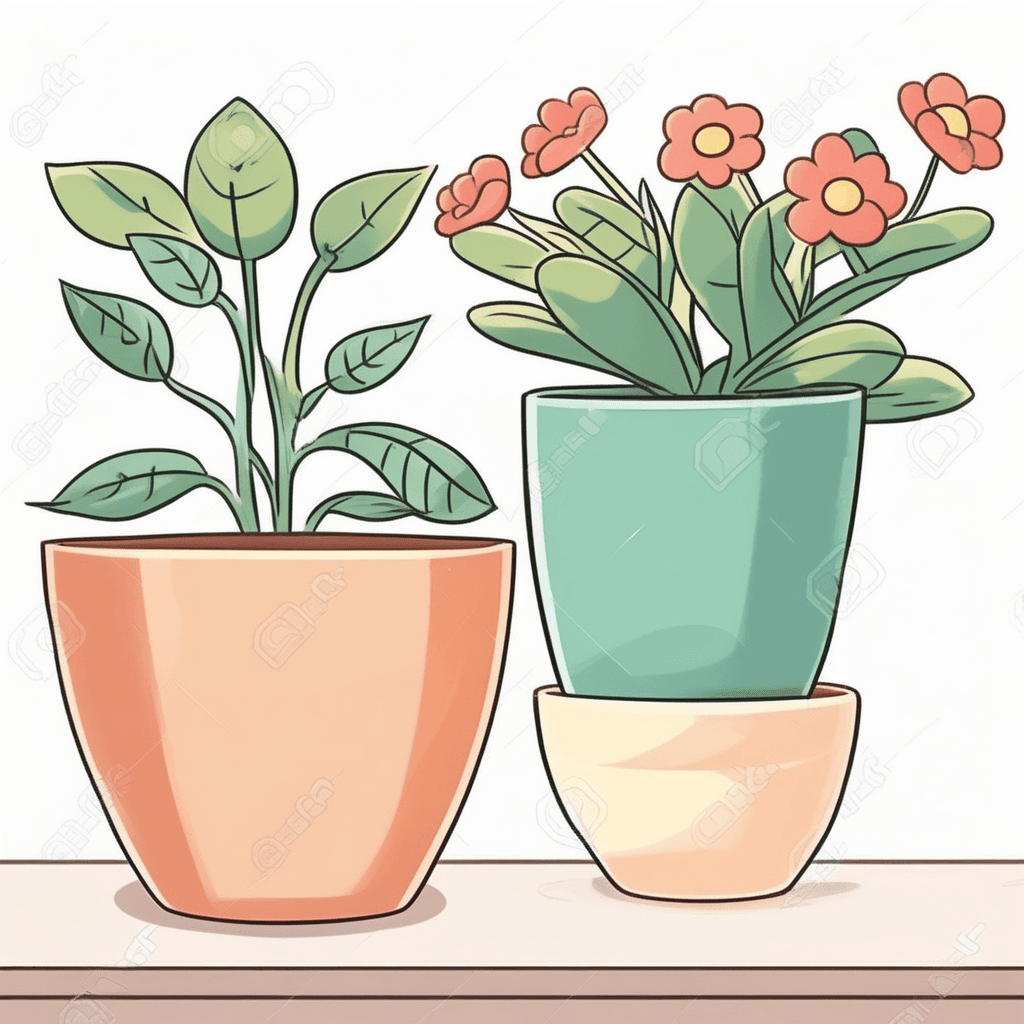 a container, typically made of clay, plastic, or ceramic, used for growing plants