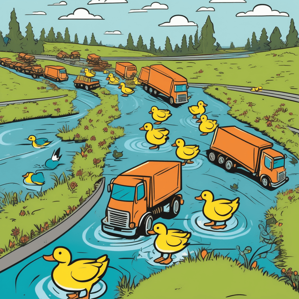 Trucks and ducks both live in flux