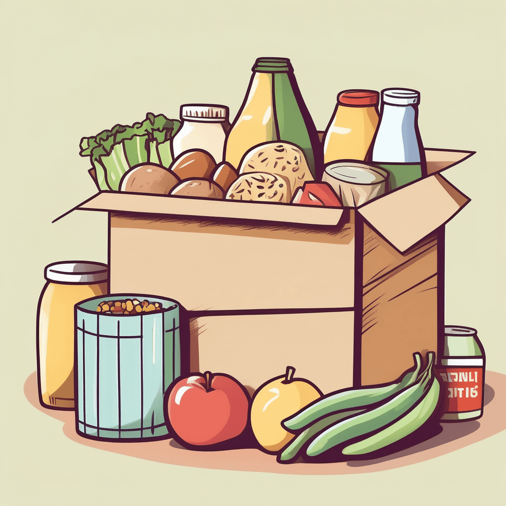 An organized effort to collect food donations for distribution to people in need, typically the hungry or homeless