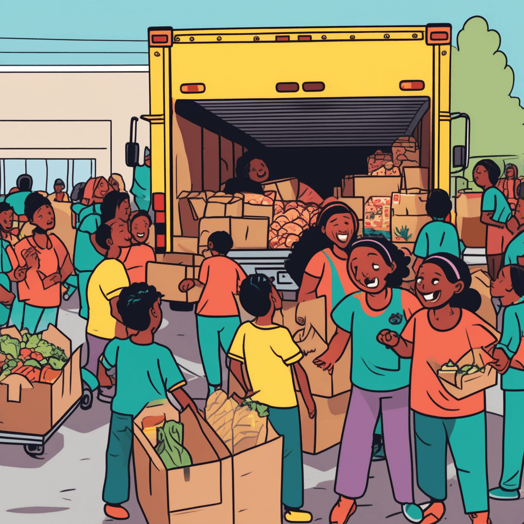 When food donations arrive, communities thrive!