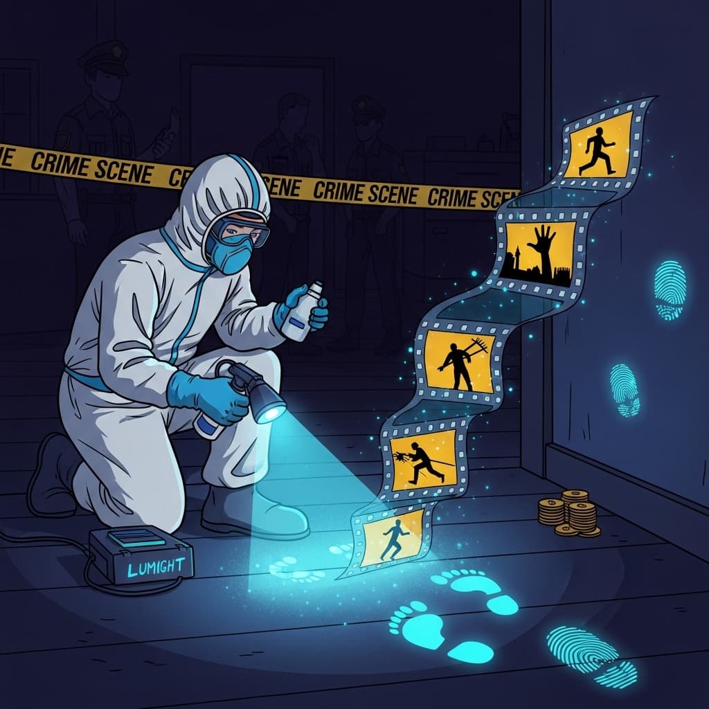 "Forensic clues are never a gimmick — every trace tells a story, almost cinematic."