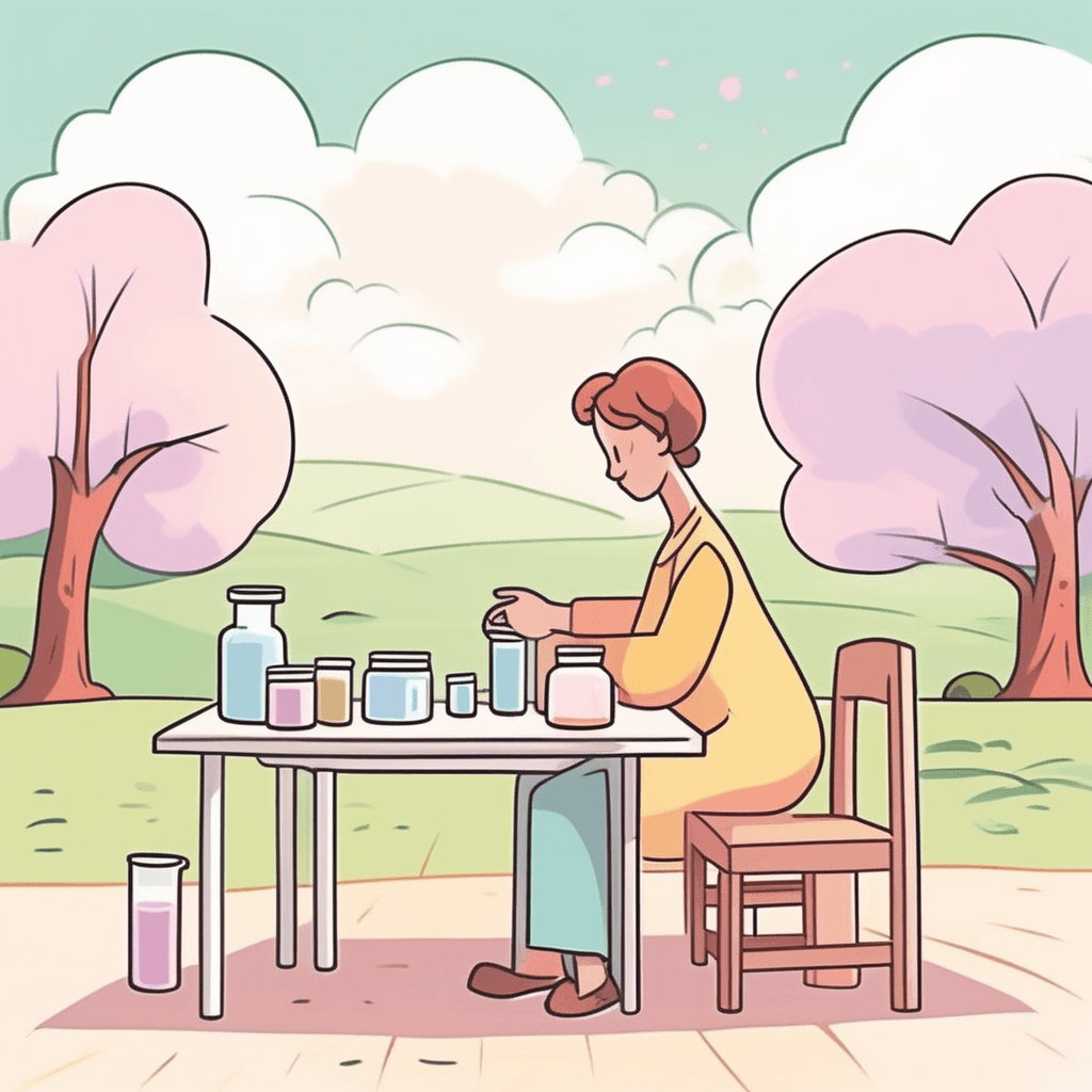 the action of creating or preparing something according to a formula