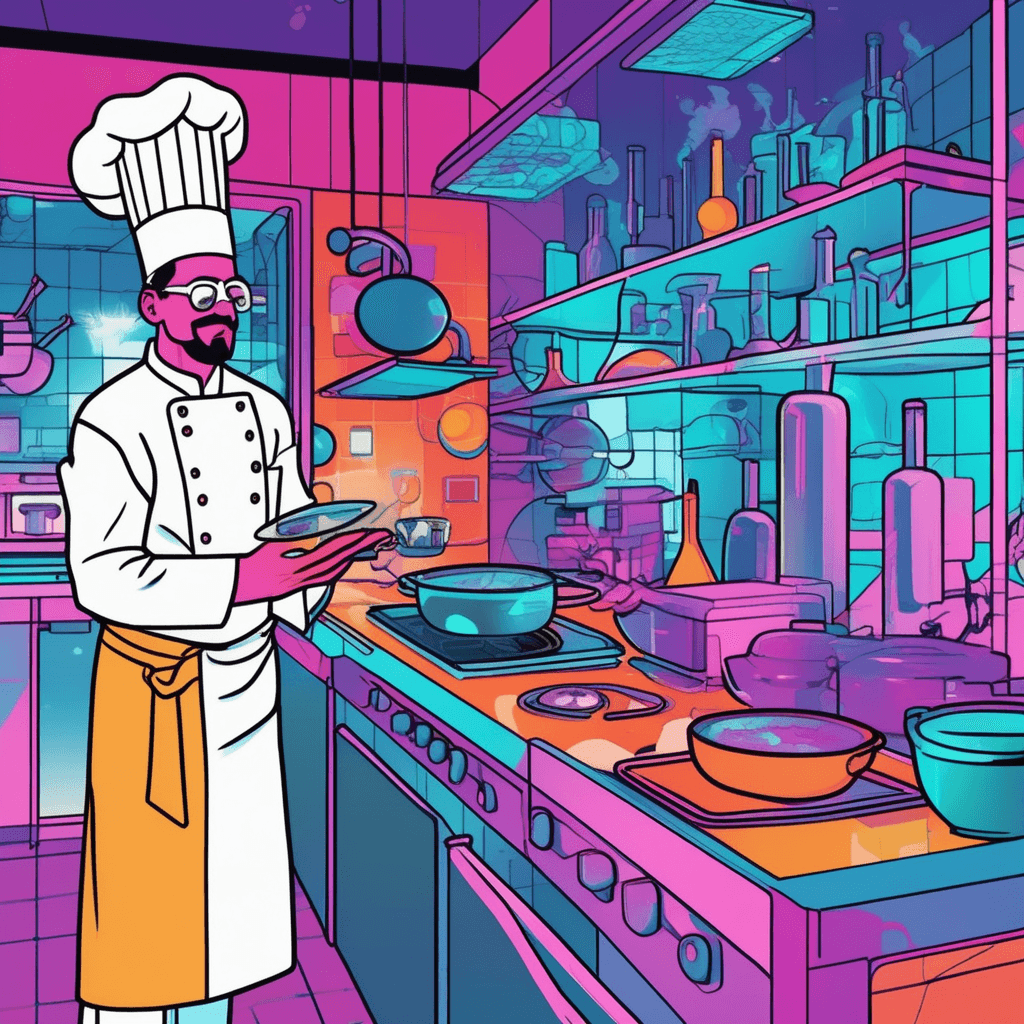 Forward-looking chef stays busy booking while cooking!