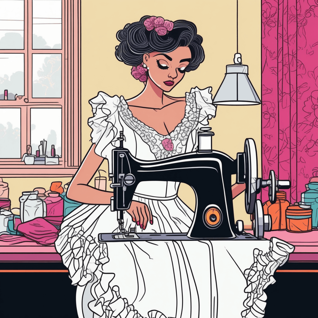 Sitting still to craft each frill brings the sweetest thrill!