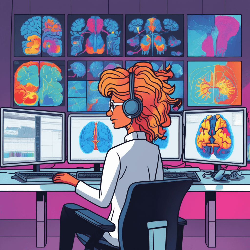 Brain imaging while managing the team with expertise!
