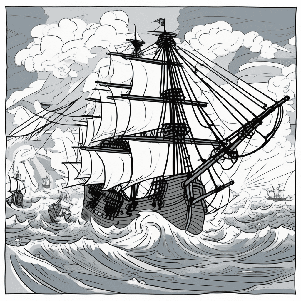 The galleon's stallion faces the enemy battalion!