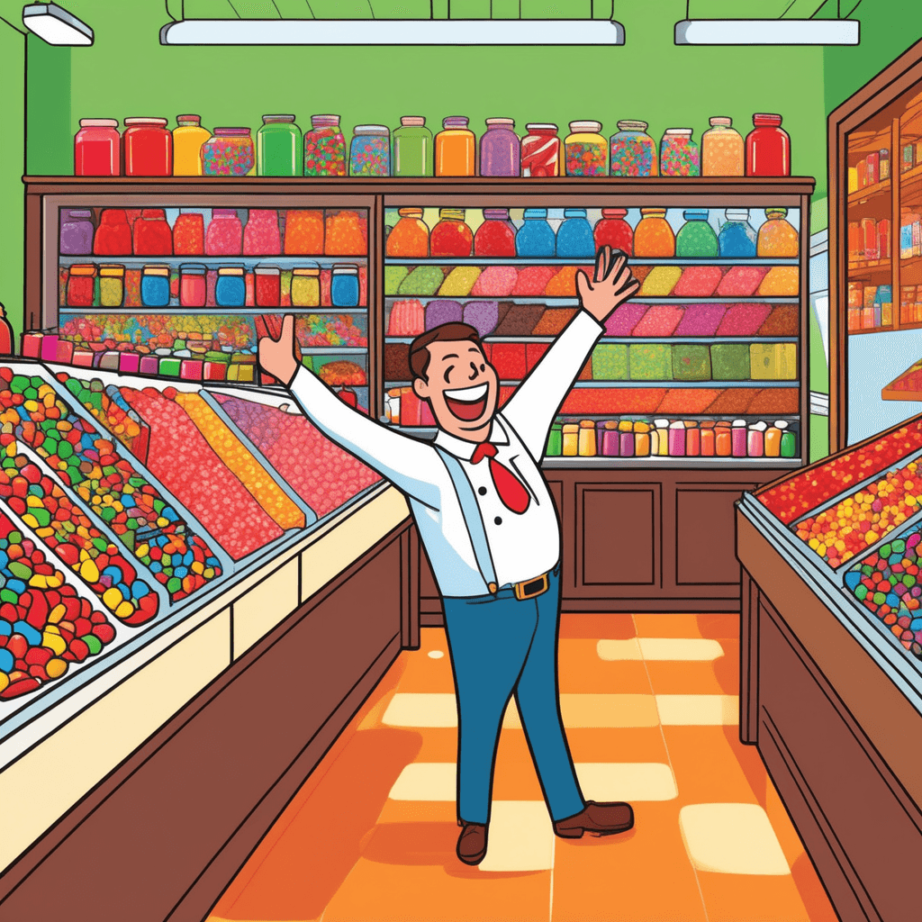 Candies galore everywhere!
