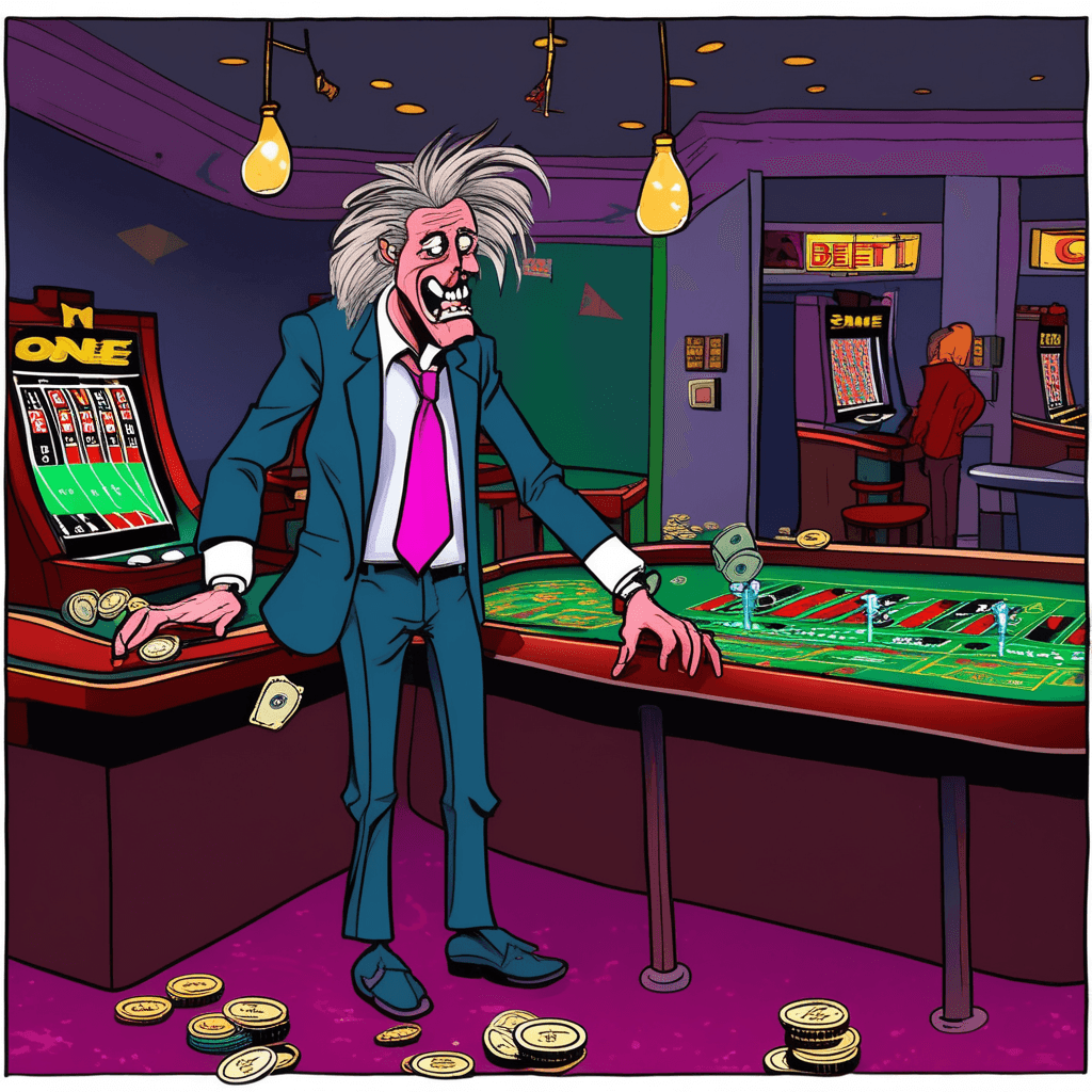 Gambling leads to rambling and scrambling!