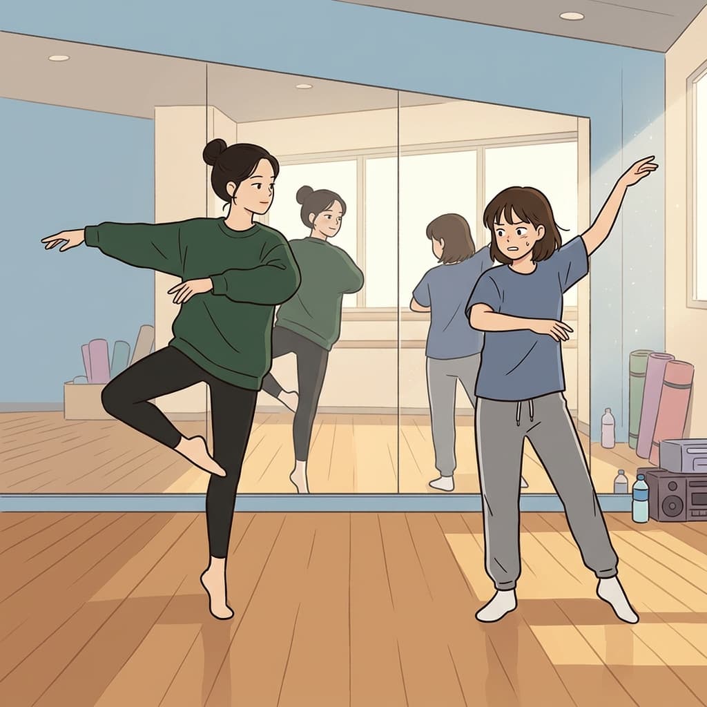 The gap between their abilities was obvious — one had practiced for years, the other had just started.