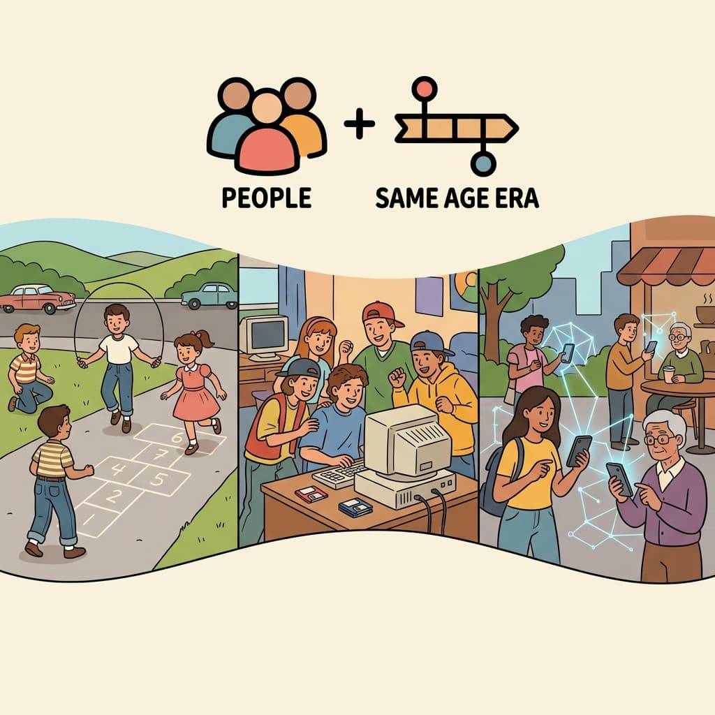 Each generation experienced technology in a different way.