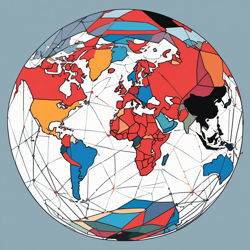 Geopolitical whispers flow where critical borders meet mystical powers — physical lands and political ambitions intertwine in eternal dance