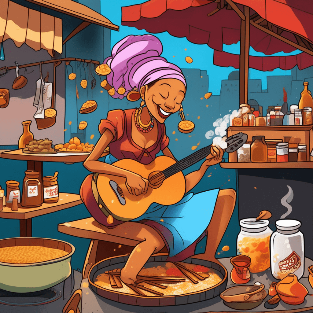 A singer sprinkles ginger with her finger!