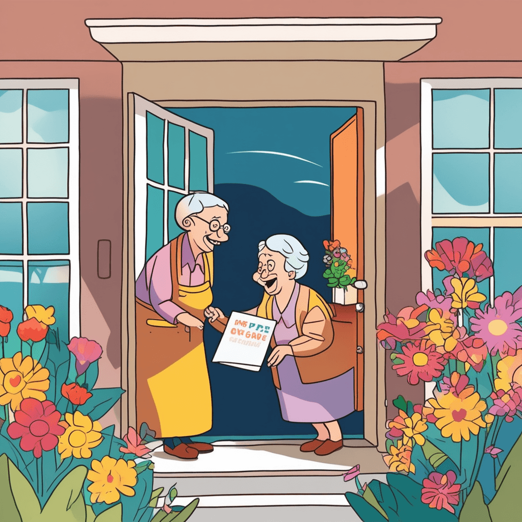 Delivering cards with warm regards!
