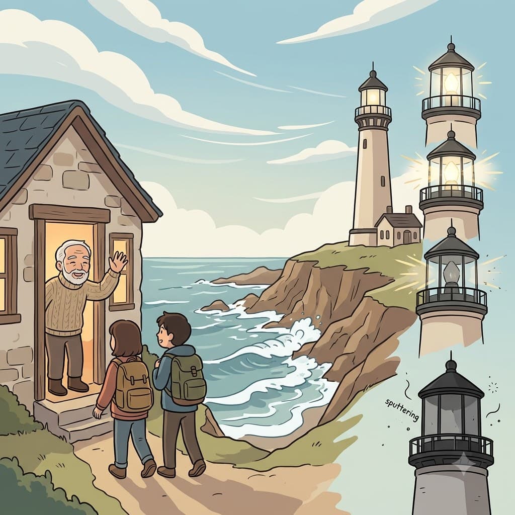 Welcoming every guest as a kind host by the quiet ocean coast, the old lighthouse finally gave up the ghost.