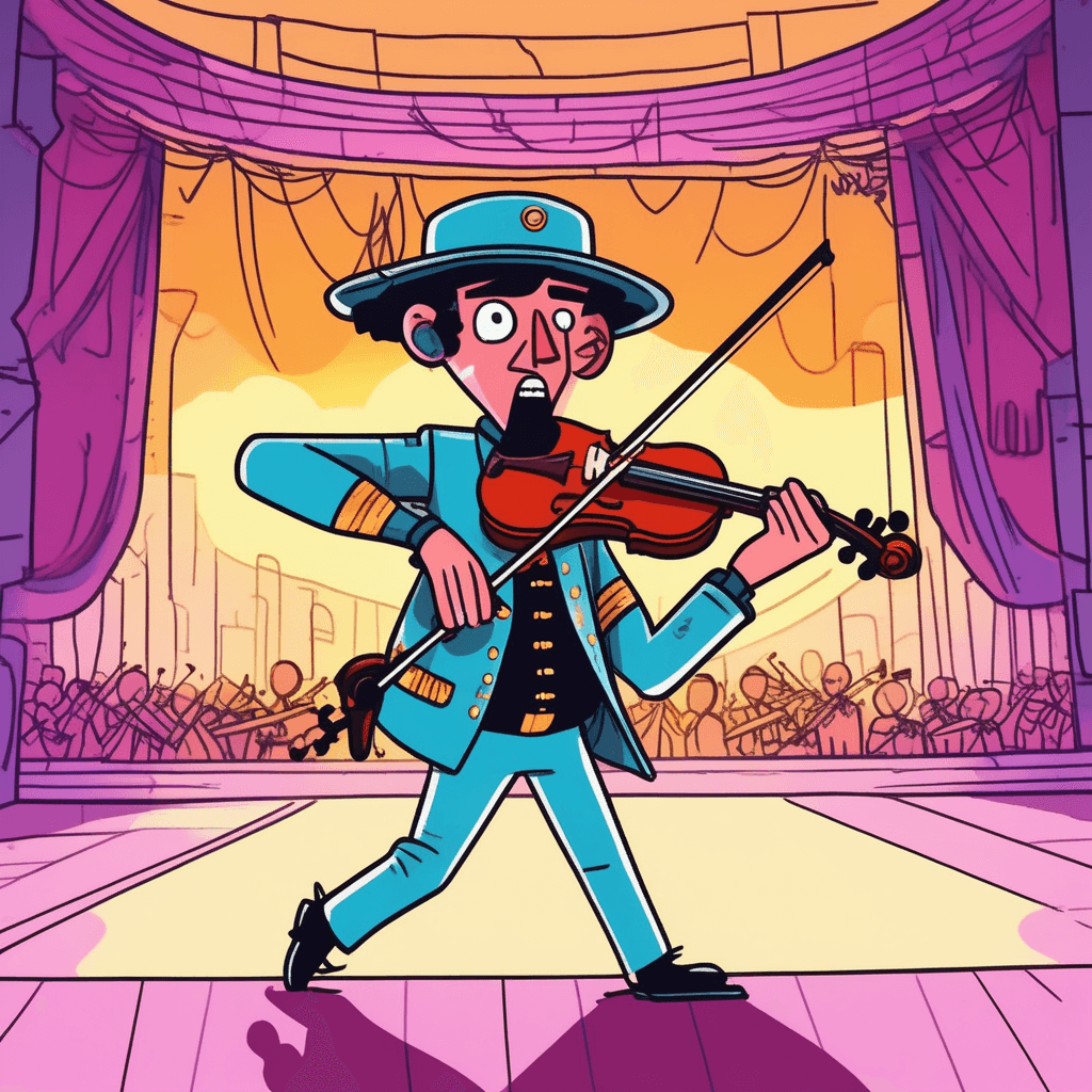 Fernando the commando plays a perfect glissando!